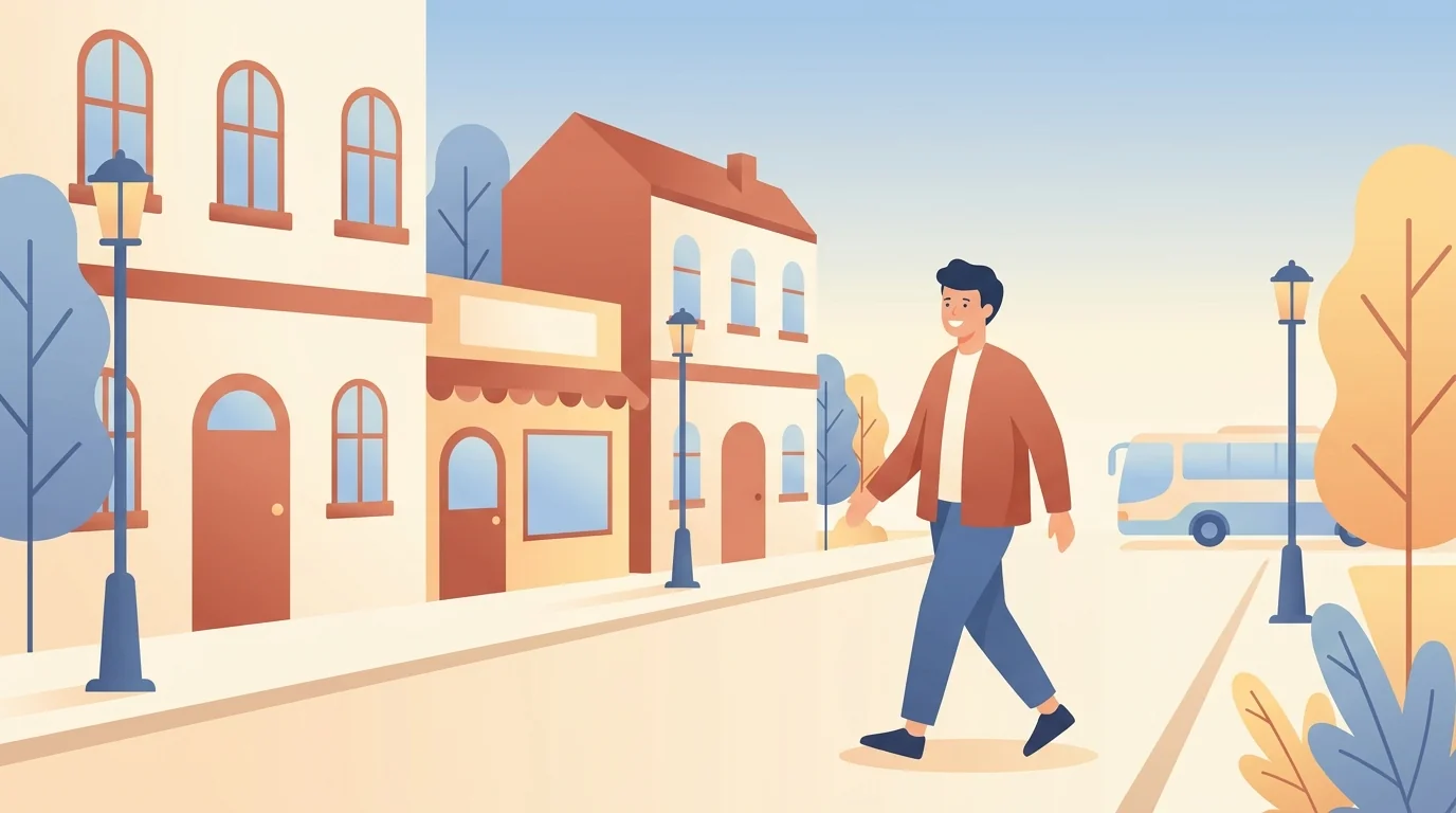 Illustration for the unit: Daily life in the city