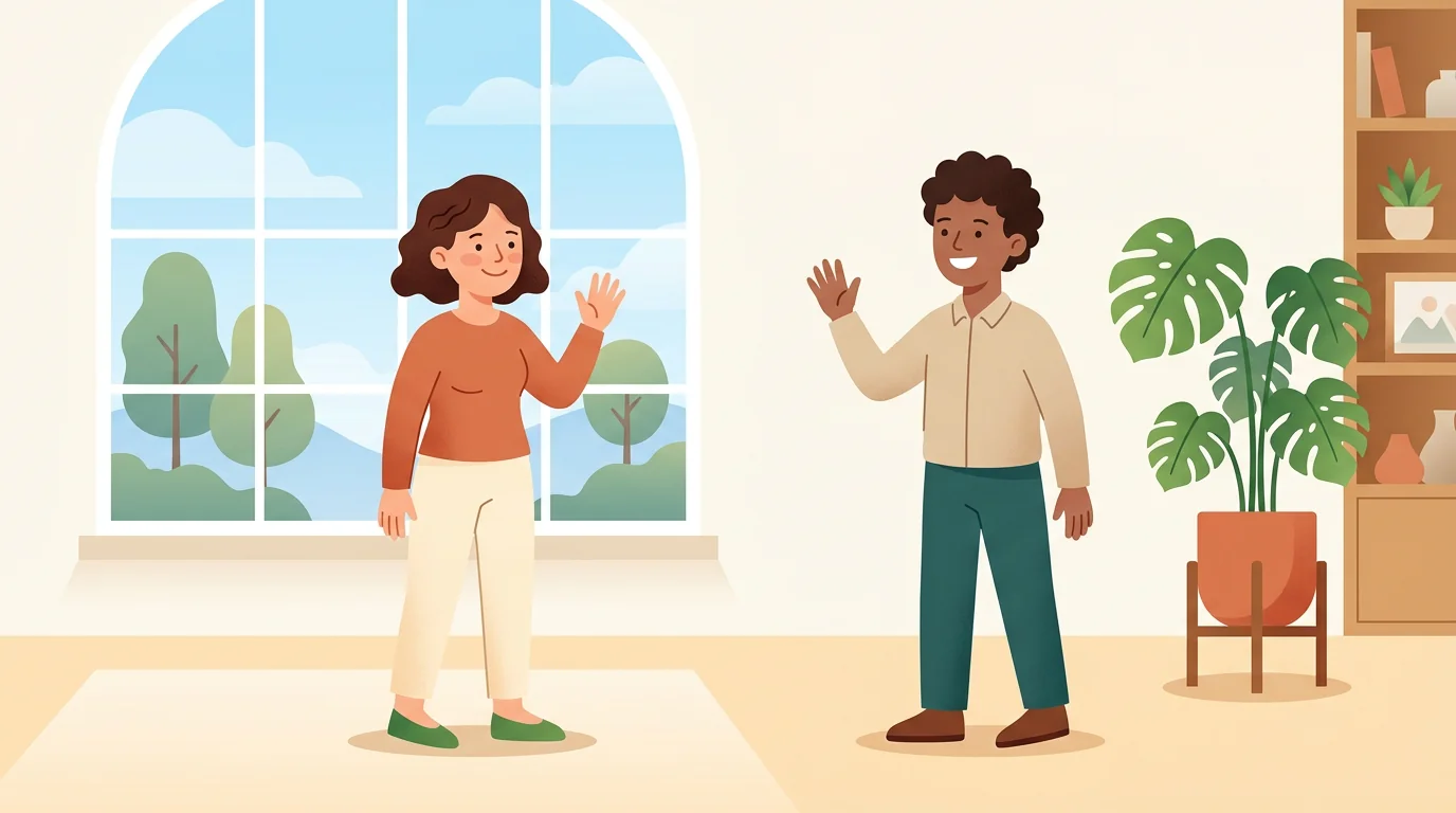Illustration for the unit: Meeting and connecting